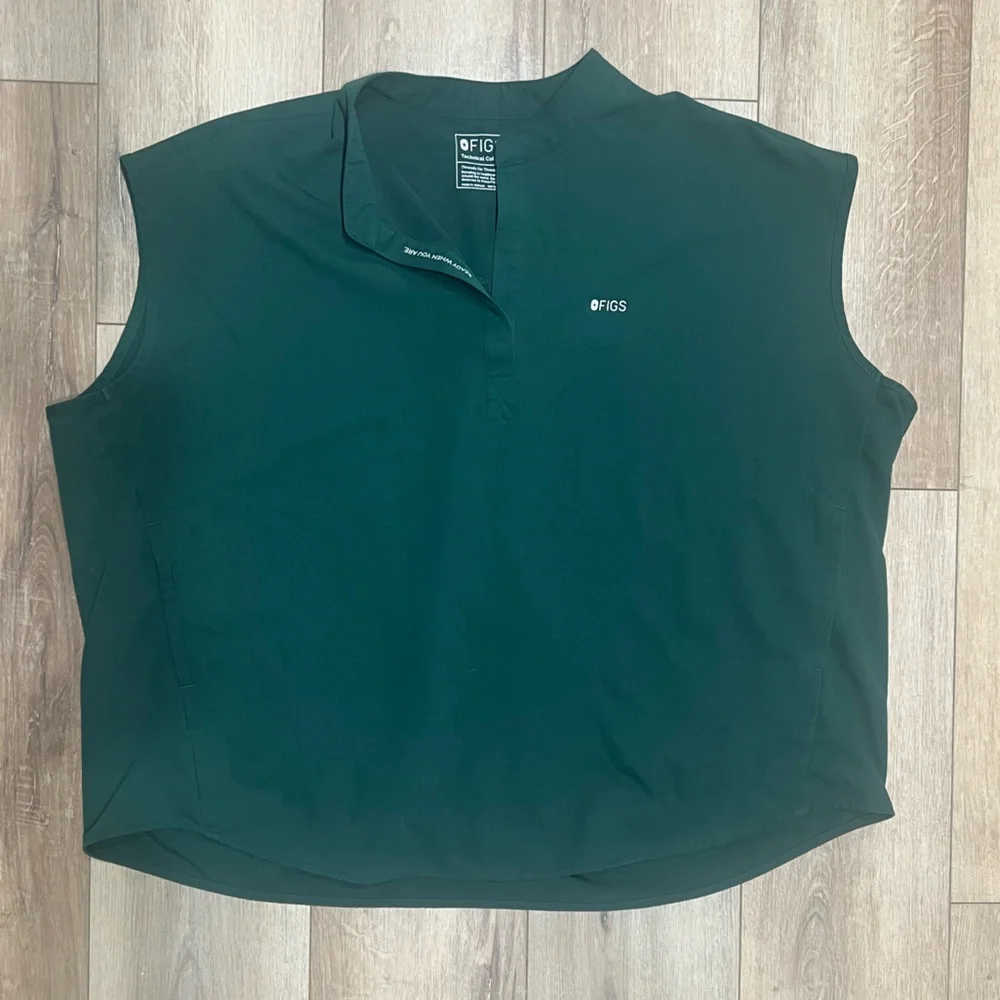 Figs British Racing Green Rafaela Oversized Scrub Top 3XL - Picture 1 of 5